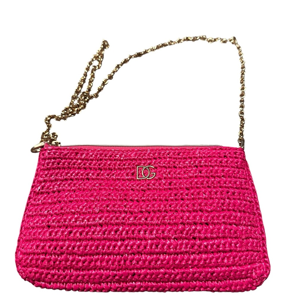 Dolce & Gabana Woven Pink Shoulder Women Bag - Picture 12 of 13